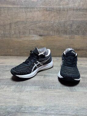 Asics Gel-Cumulus 22 Black Mesh Athletic Shoes Women's Size 8
